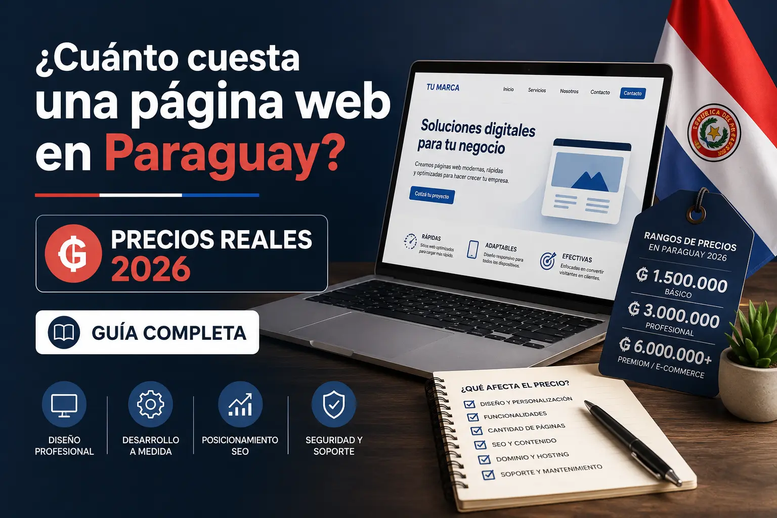 ¿Cuánto cuesta una página web en Paraguay? Precios reales 2026